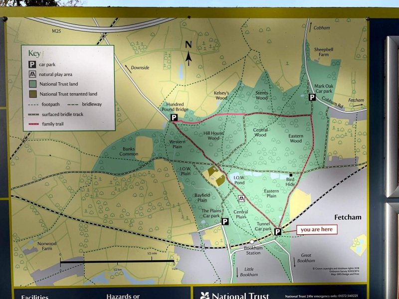 map-of-bookham-commons-walk