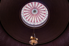 A-chandelier-in-a-staircase-in-Attingham-Park