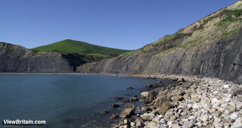 Clay-Cliffs-Fossils-in-the-Foreshore-of-Chapmans-Pool-Dorset-England