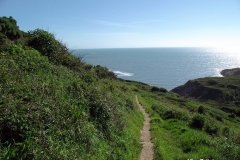 Walking-down-to-Chapmans-Pool-Dorset-England