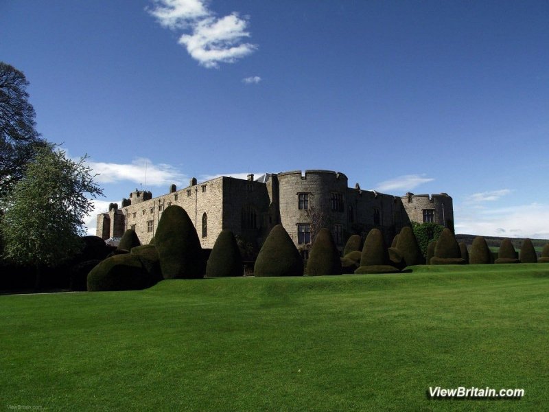 View-of-Chirk-Castle-Surrounding-Yew-Trees-Wales