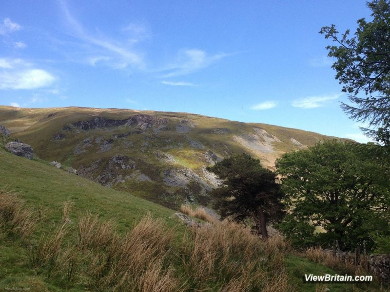Magnificent-Berwyn-Mountain-Range-near-pistyll-rhaeadr-Powys-Wales