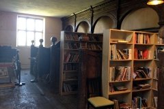 Powis-Castle-Library-and-old-carrying-carts