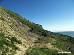 Mudslides-at-Chapmans-Pool-walk-down-the-beach-dorset-england