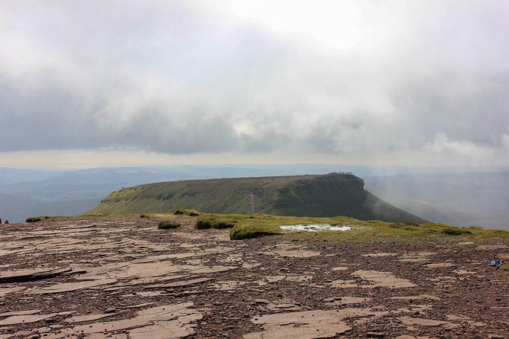 relatively-flat-summit-at-pen-y-fan-mountain-peak